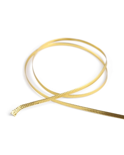 Zsinór lurexszel szélessége 2,5mm lapos - 50 m | Mimib