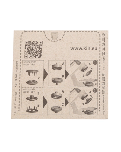Patent házilag beüthető Roland style 11 mm gyengébb anyagora, nikkel színű - 1 card | Mimib