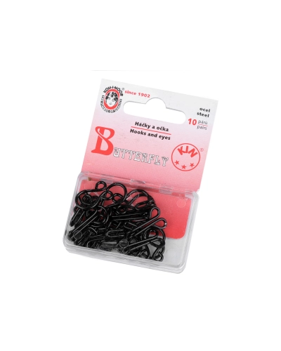 Háčiky a očká veľkosť 18+16 mm a 20+18 mm - 1 krab. | Mimib