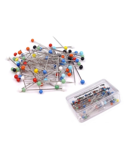 Gombostű üvegfejű hossza 32mm - 1 box | Mimib