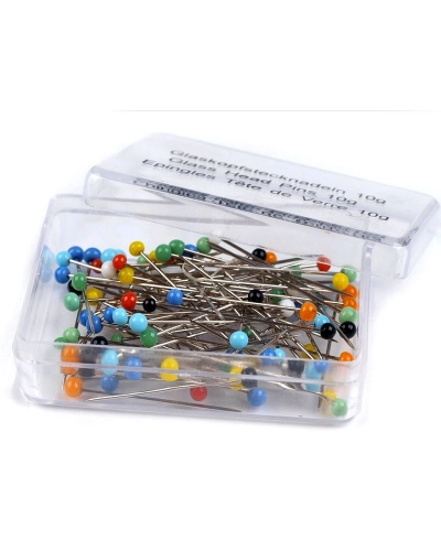 Gombostű üvegfejű hossza 32mm - 1 box | Mimib
