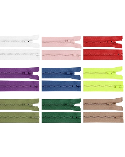 Zips kostený No 5 deliteľný 2 jazdce / dvojcestný 70 cm bundový - 1 ks