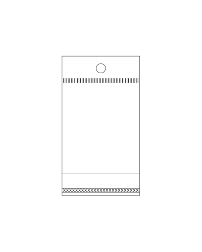 PP ragasztócsíkos celofán tasak jellegű BOPP tasak akasztóval 5x9 cm - 100 db. | Mimib