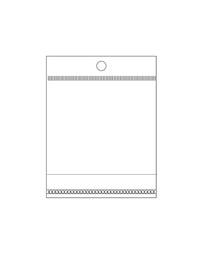 PP ragasztócsíkos celofán tasak jellegű BOPP tasak akasztóval 7x9cm - 40000 db. | Mimib