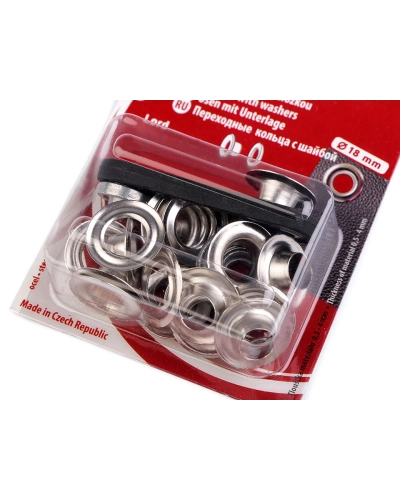 Ringli alátéttel  belső Ø8 mm / külső Ø18 mm - 1 kártya | Mimib
