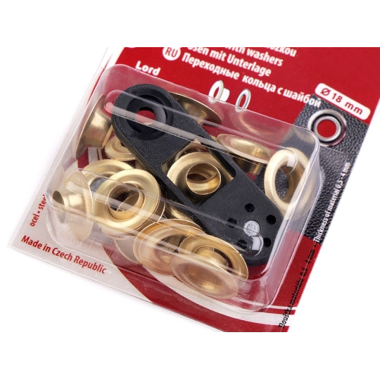 Ringli alátéttel  belső Ø8 mm / külső Ø18 mm - 1 kártya | Mimib