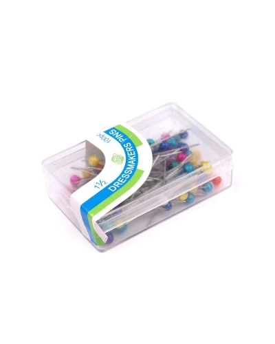 Gombostű gyöngyház szines fejű 38 mm - 1 box | Mimib