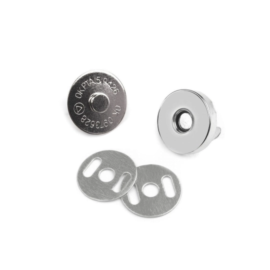 Táska mágneszár Ø15 mm nikkel - 5 set | Mimib