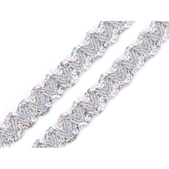 Flitter szalag 20 mm-es hologramm bortni - 13.5 m | Mimib