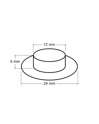 Ringli alátéttel  belső Ø12 mm / külső Ø24 mm - 1 kártya | Mimib