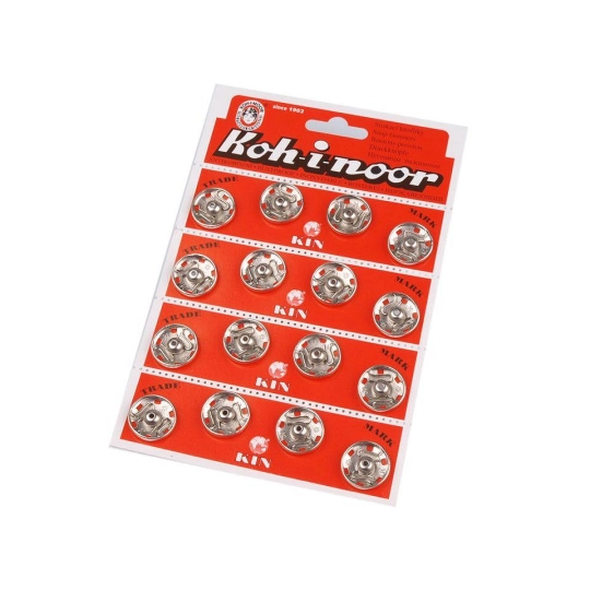 Patent fém / összenyomható gomb  8-as - 4 card | Mimib