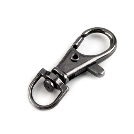 Fém forgós karabíner 10 mm-es befűző - 4 db. | Mimib