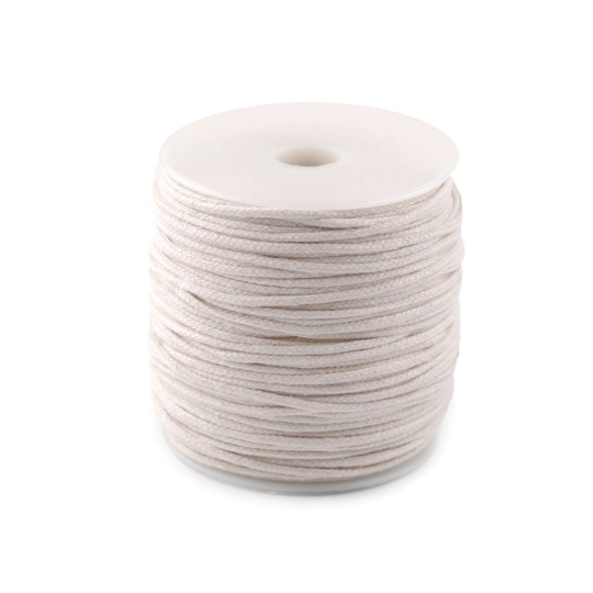 Pamut ruhazsinór macrame Ø3 mm fonott - 100 m | Mimib