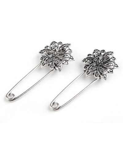 Bross filigrán 25x55 mm biztosítótűn - 1 db. | Mimib