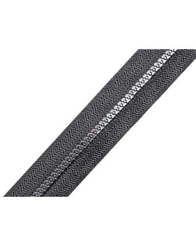 Zips kostený No 5 metráž zlato a striebro - 1 m | Mimib