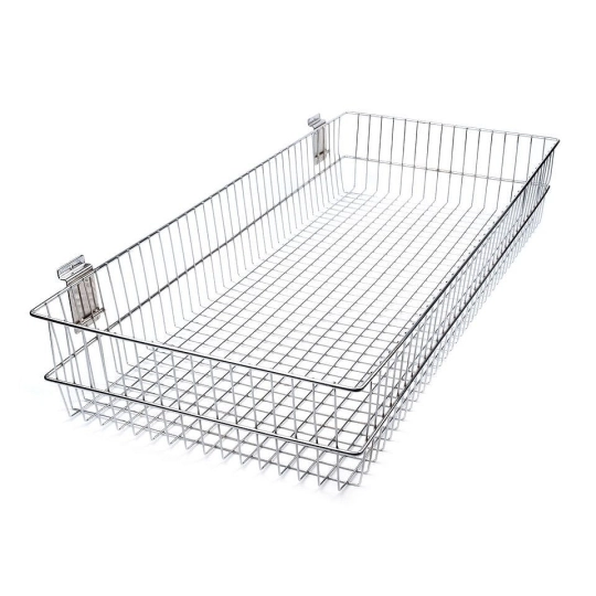 Kovový košík 40x90 cm k zaveseniu na panely - 1 ks | Mimib