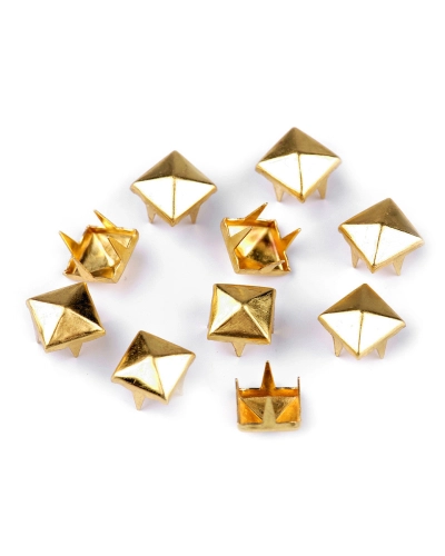 Cvočky na oblečenie z nerezovej ocele 7x7 mm pyramída - 50 ks | Mimib
