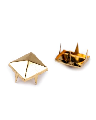 Cvočky na oblečenie z nerezovej ocele 12x12 mm pyramída - 50 ks | Mimib