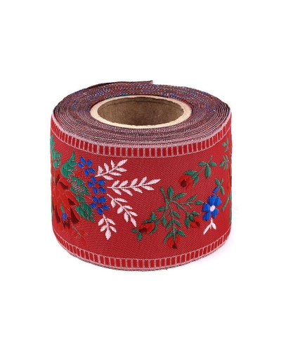 Népviseleti mintás szalag 55 mm - 1 m | Mimib