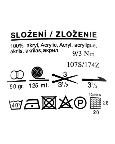 Priadza pletacia Klasik  50g - 1 ks