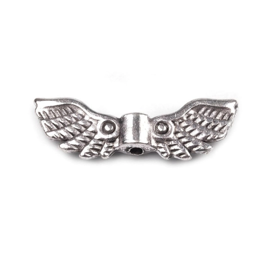 Fém köztes gyöngy angyal szárny 7x22mm - 10 db. | Mimib