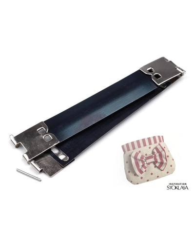 Pikk-pakk zár, (flex frame) 14x85 mm  pénztárca készítéséhez - 10 pr. | Mimib