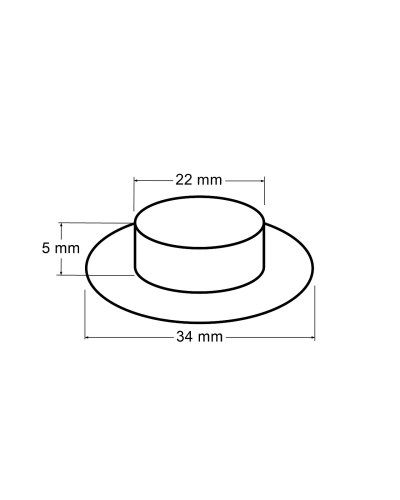 Ringli alátéttel  belső Ø22 mm / külső Ø34 mm - 10 pr. | Mimib