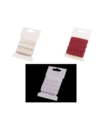 Pamut vertcsipke szélessége 15 mm - 1 card | Mimib