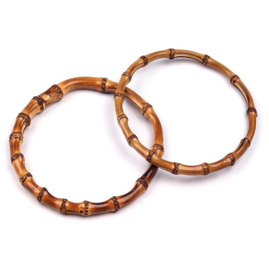 Bambusz táskafül Ø15 cm vékony - 2 db. | Mimib