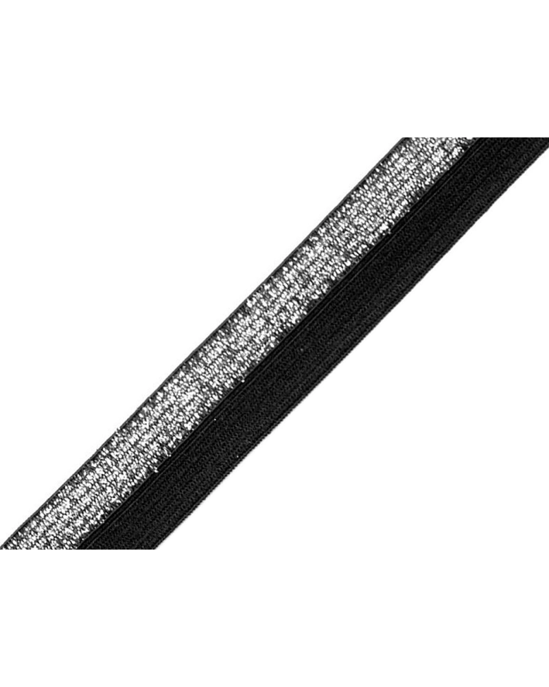 Szegőgumi  / lampasz szélessége 17 mm lurexszel - 25 m | Mimib
