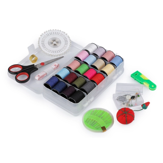 Varrókészlet átlátszó műanyag dobozban - 1 set | Mimib