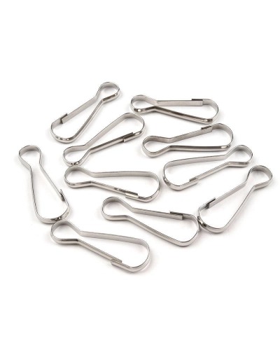 Karabiner 10x32 mm-es delfinkapocs - 20 db. | Mimib