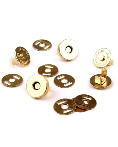 Táska mágneszár Ø15 mm arany - 5 set | Mimib