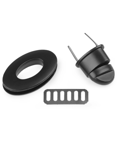 Fém táska zár 23x37 mm forgó kapocs - 1 set | Mimib