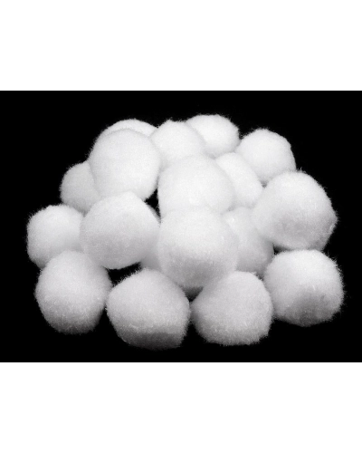 Színes zsenília Pom pom golyó  Ø25 mm - 100 db. | Mimib