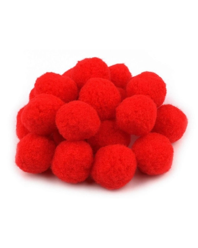 Színes zsenília Pom pom golyó  Ø25 mm - 100 db. | Mimib