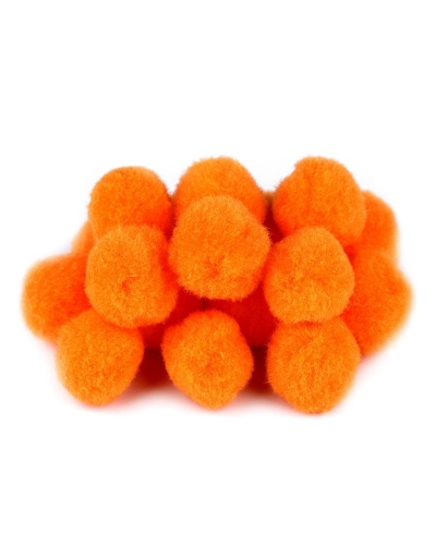 Színes zsenília Pom pom golyó  Ø25 mm - 100 db. | Mimib