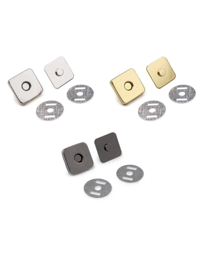 Táska mágneszár 18x18 mm négyzet - 5 set | Mimib