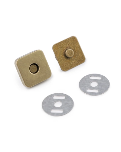 Táska mágneszár 18x18 mm négyzet - 5 set | Mimib