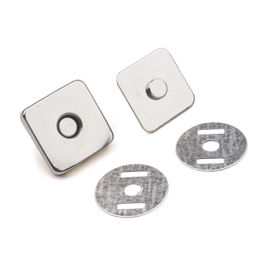 Táska mágneszár 18x18 mm négyzet - 5 set | Mimib