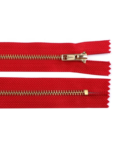 Fém cipzár zárt 18 cm (VT10) 5M0 sárgaréz - 1 db. | Mimib