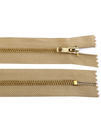 Fém cipzár zárt 18 cm (VT10) 5M0 sárgaréz - 1 db. | Mimib