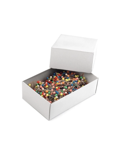 Gombostű műanyag fejű hossza 30 mm - 1 box | Mimib