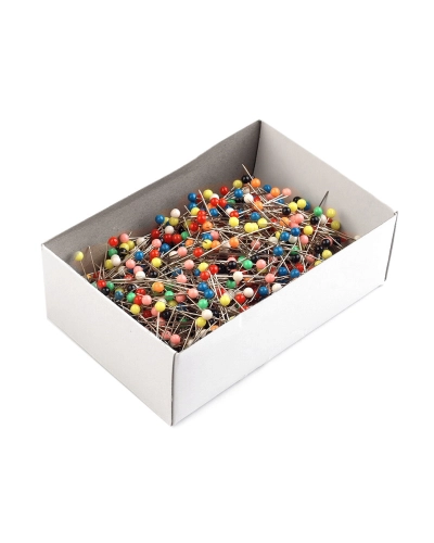 Gombostű műanyag fejű hossza 30 mm - 1 box | Mimib