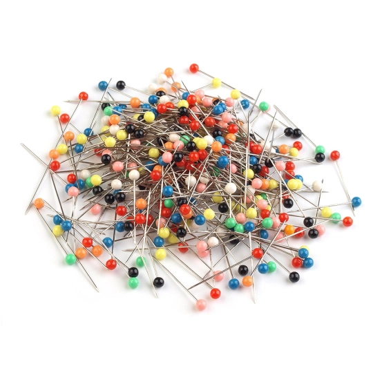 Gombostű műanyag fejű hossza 30 mm - 1 box | Mimib