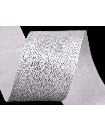 Mintás szalag szélessége 50 mm lurexszel - 1 m | Mimib