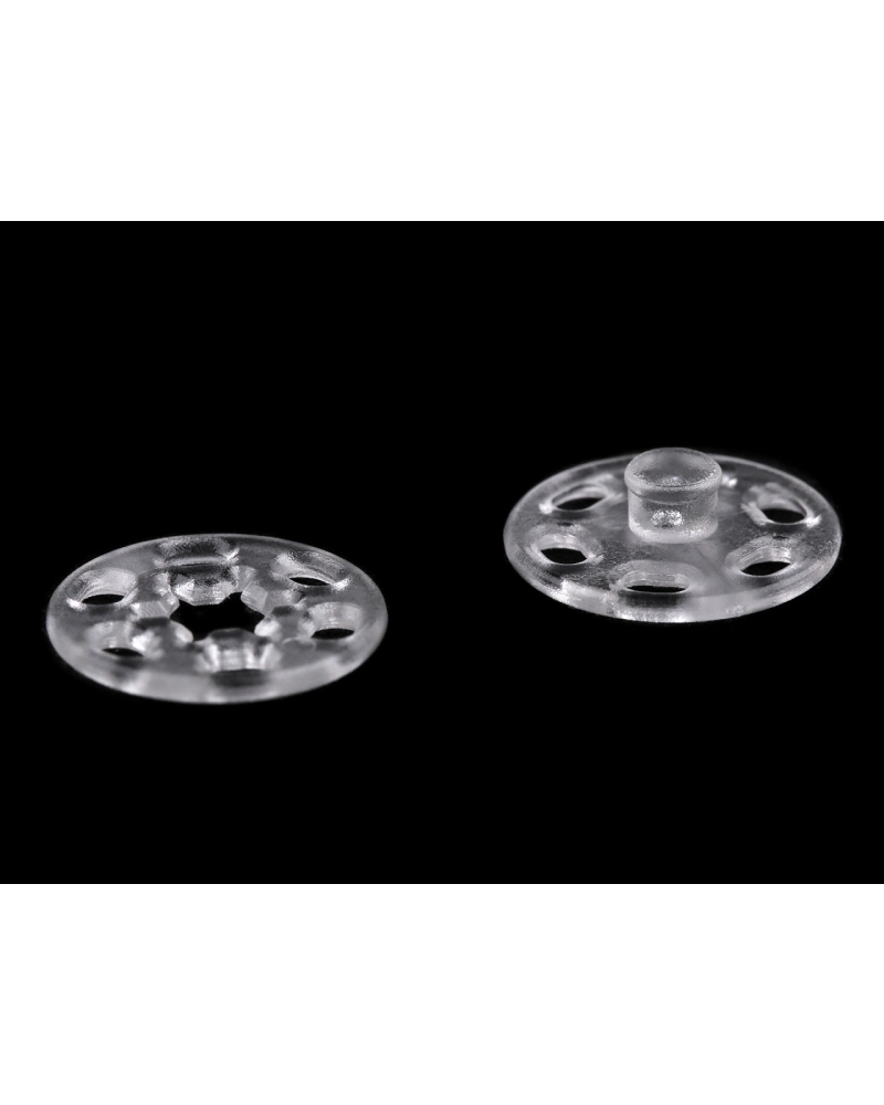 Felvarrható műanyag patent / összenyomható gomb Ø13 mm,  Ø15 mm - 10 pr. | Mimib