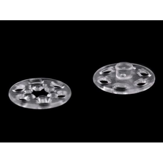 Felvarrható műanyag patent / összenyomható gomb Ø13 mm,  Ø15 mm - 10 pr. | Mimib
