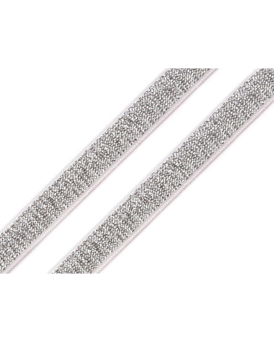 Brokát gumi / vállpántgumi szélessége 10 mm lurexszel - 12.5 m | Mimib