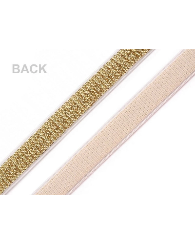 Brokát gumi / vállpántgumi szélessége 10 mm lurexszel - 12.5 m | Mimib